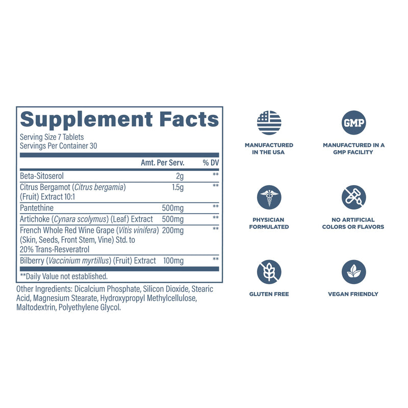 Revive MD Lipid Support Formula – Healthy Cholesterol, Endothelial & Triglyceride Support (30 Servings)