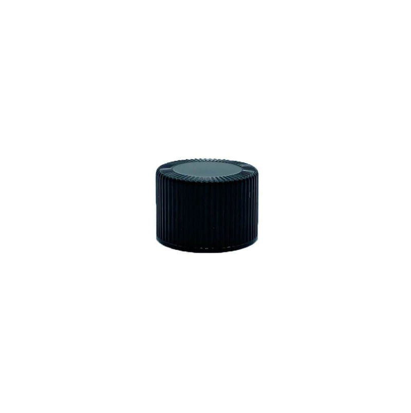 Ribbed Black Screw Cap- 20/410