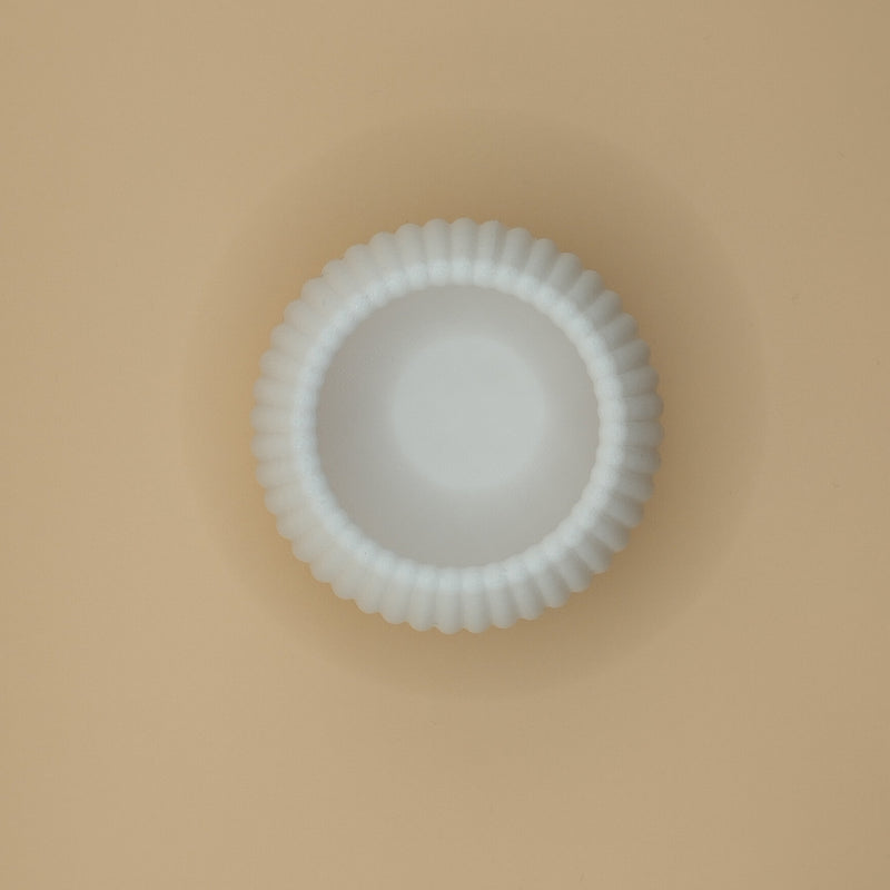Round Ribbed LED Tealight Holder - UK Made, Single or Sets of 2 or 4