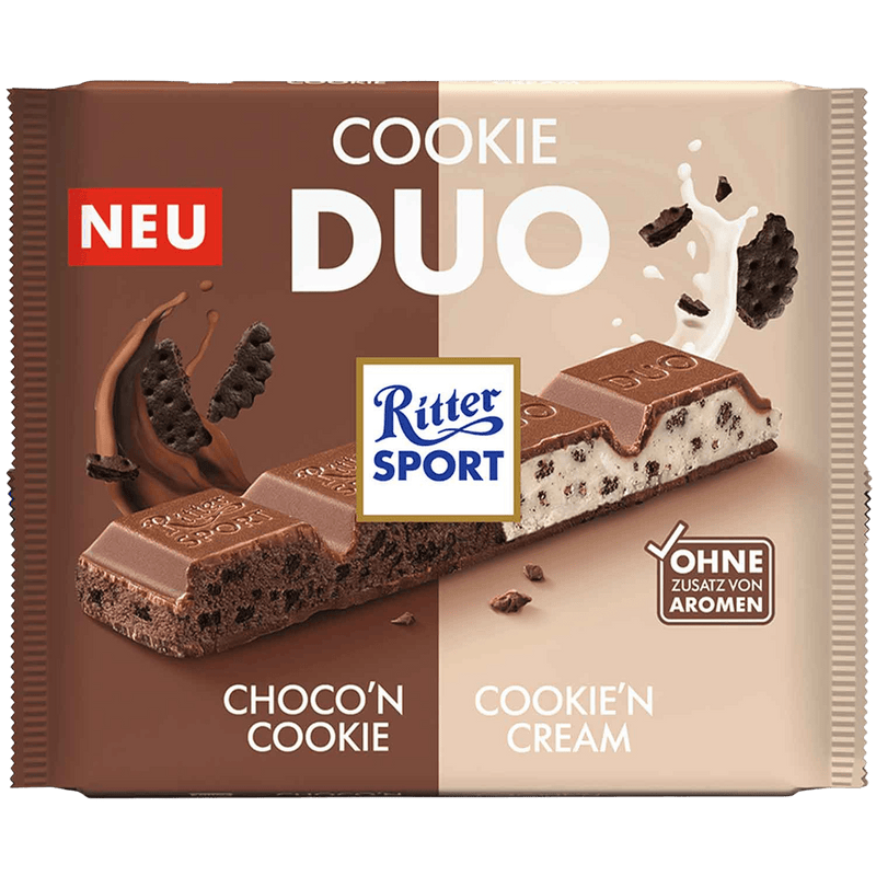 Ritter Sport Duo | Cookie Duo Milk Chocolate | 218g - InStock