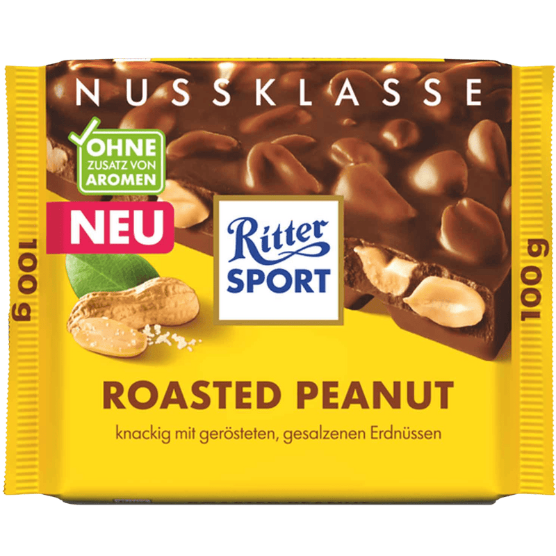Ritter Sport | Roasted Peanut Milk Chocolate Bar | 100g - InStock