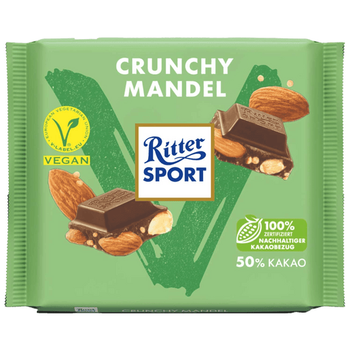 Ritter Sport Vegan Crunchy Almond 100g - InStock