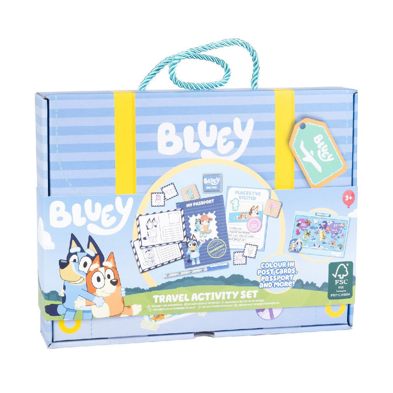 Bluey Childrens Travel Carry Case Craft Activity Set