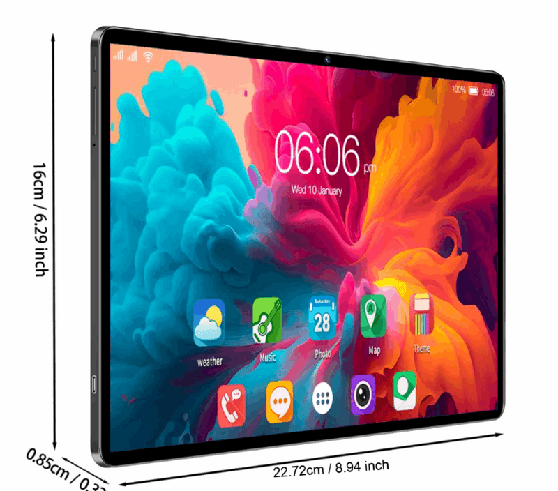 Android 14 Tablet Bundle – 10.1 IPS Display, 8GB RAM + 64GB Storage, 5G WiFi