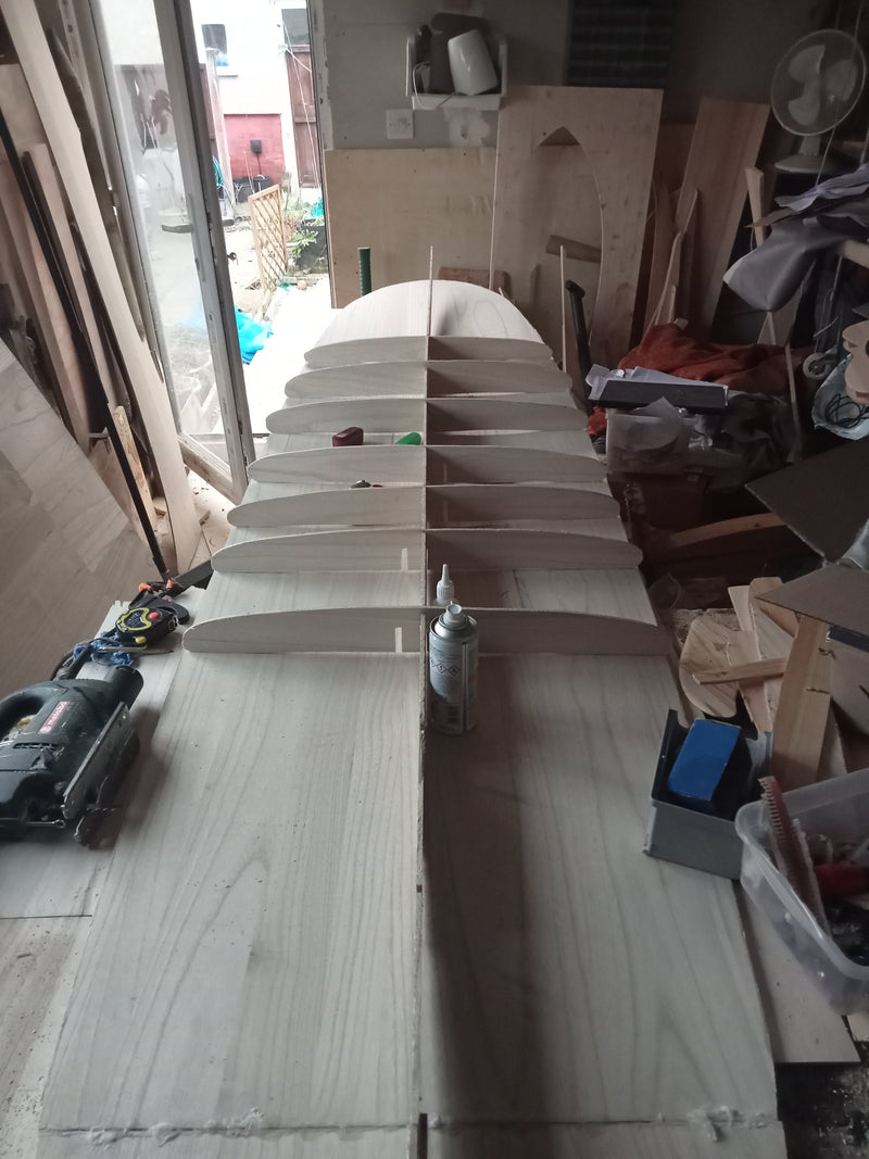 9ft 4 Log Flume Longboard Paulownia