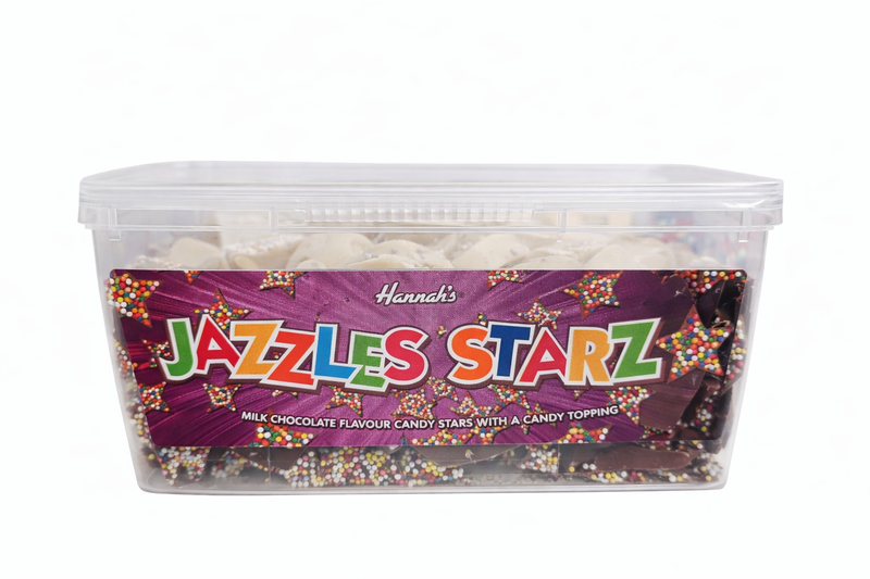 Hannah's Jazzles Starz – Milk Chocolate Candy Stars Tub