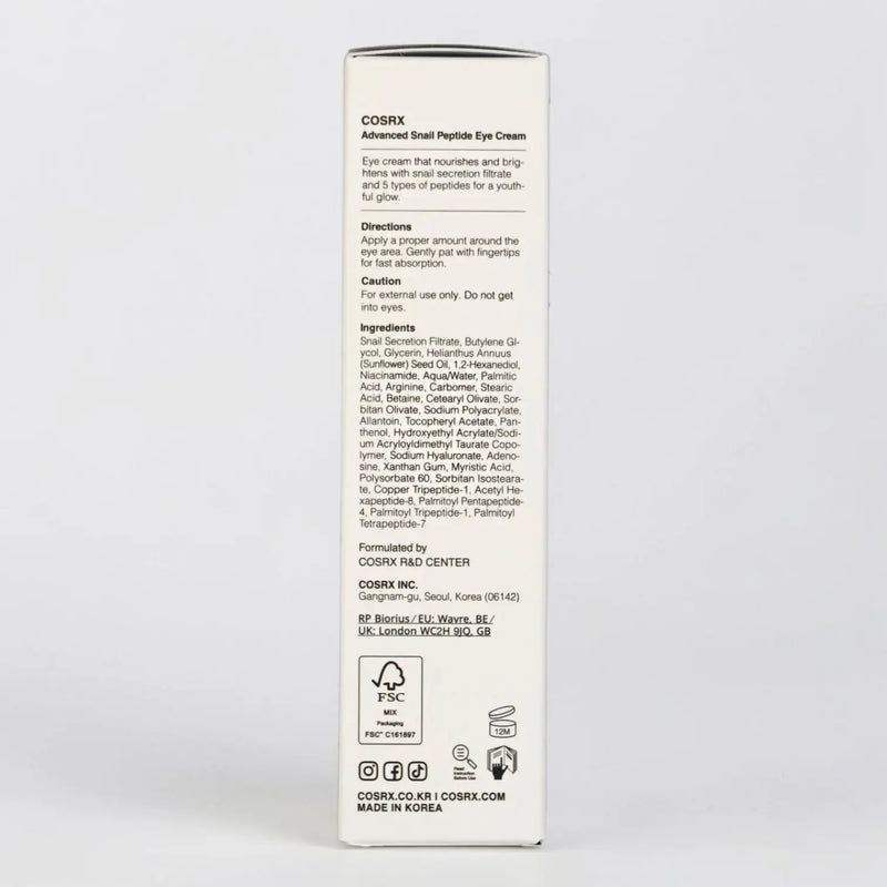 COSRX Advanced Snail Peptide Eye Cream 25ml