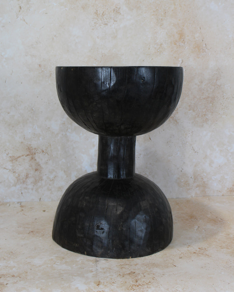 Tapered Wood Side Table - Cameroon - 93.3