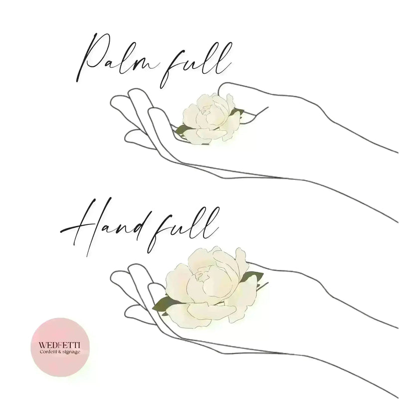 Biodegradable Slow falling paper Confetti - Luxury ivory bulk bag 500g