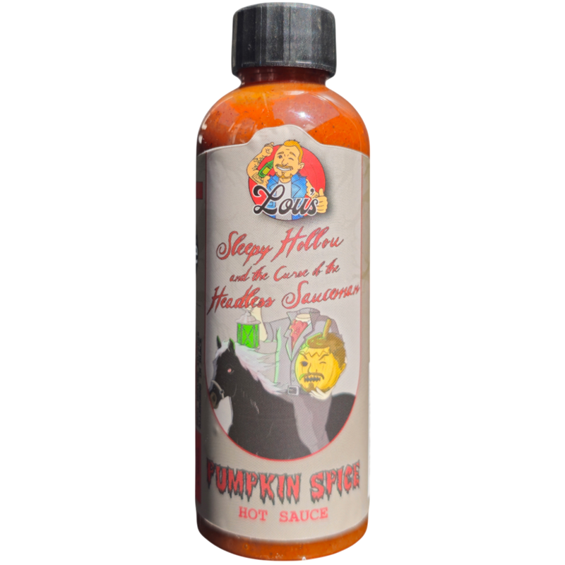 Sleepy Hollou & The Curse of the Headless Sauceman - Pumpkin Spice Hot Sauce