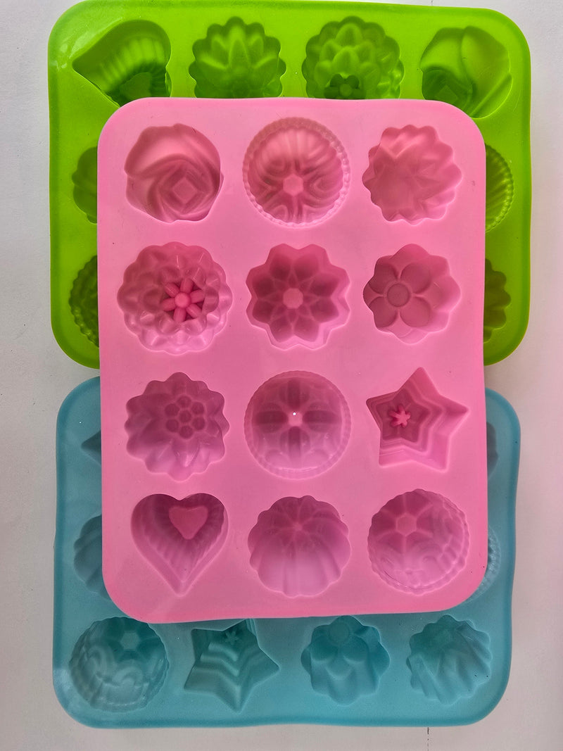 3d Flower, Heart, Star (3 pack)