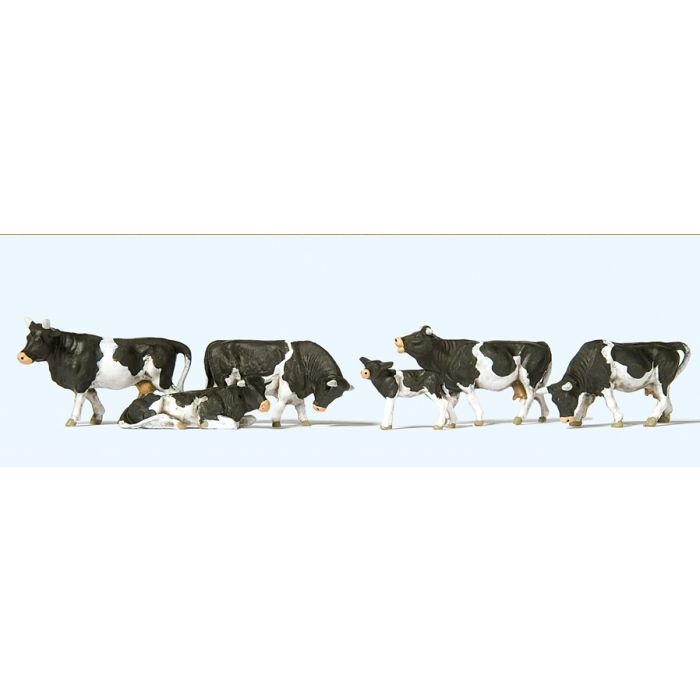 Black and White Cows Terrarium Figures 10145