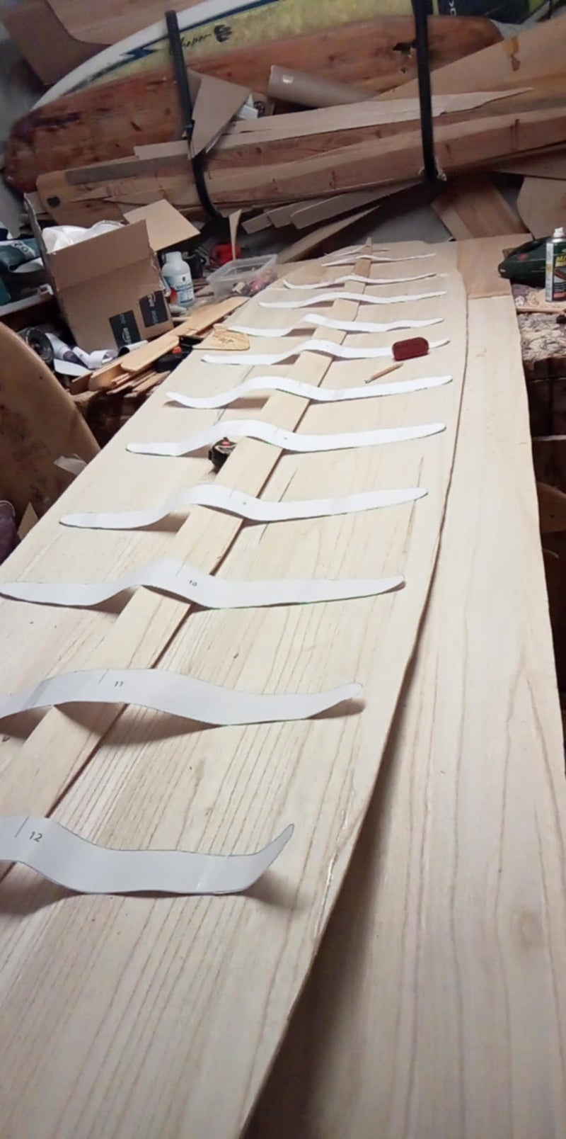9ft 4 Log Flume Longboard Paulownia