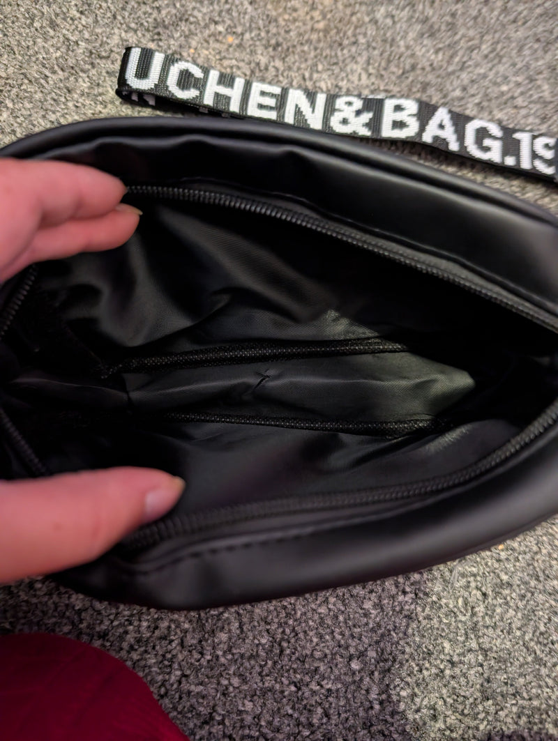 Black Quilted Crossbody Bag