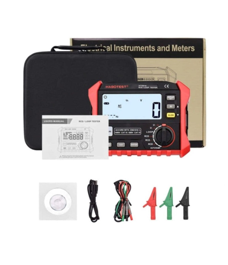 RCD & Loop Tester – Professional Electrical Installation Tester ex