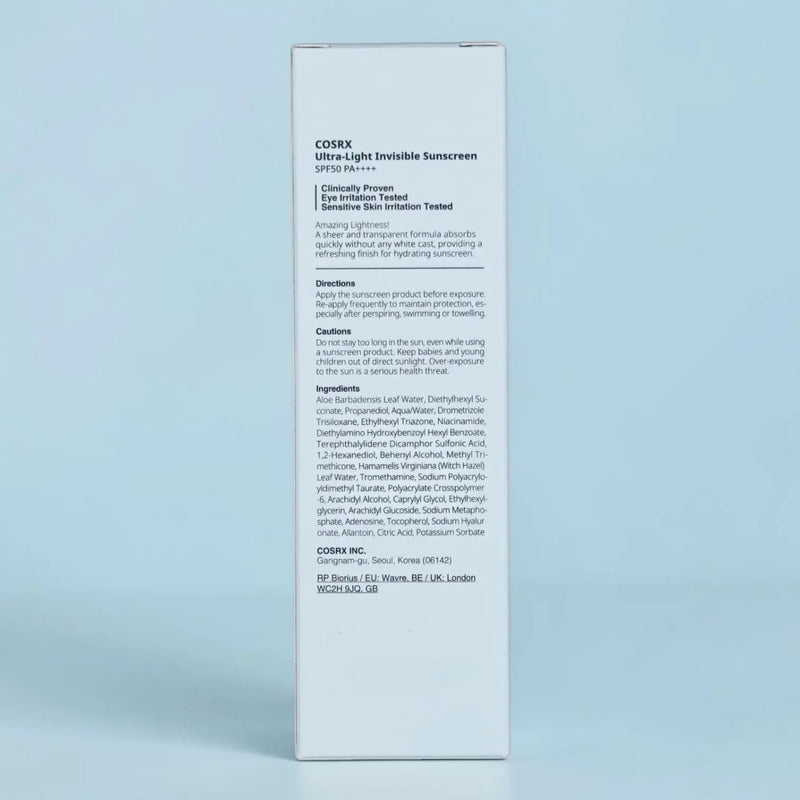 COSRX - Ultra Light Invisible Sunscreen SPF 50+ PA++++ 50ml