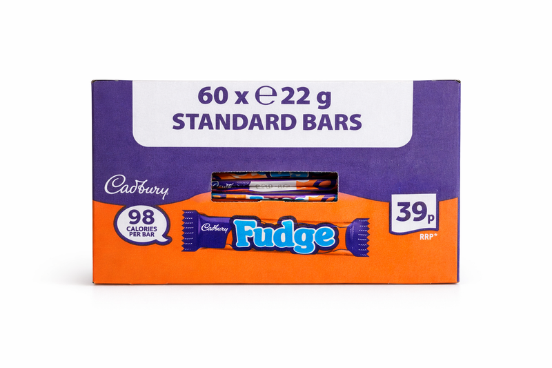Cadbury Fudge Chocolate Bars – 60 x 22g x