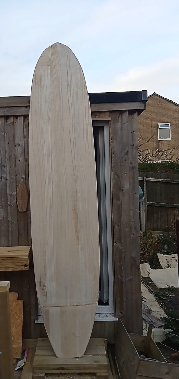 9ft 4 Log Flume Longboard Paulownia