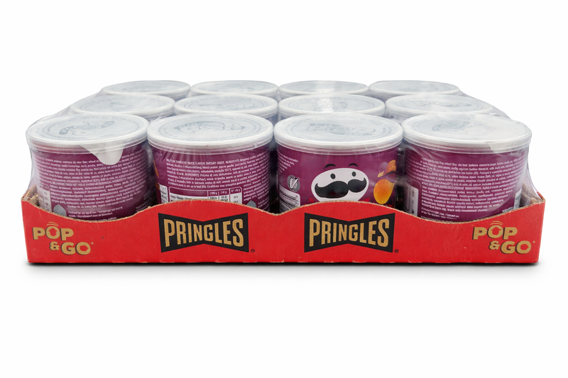 Pringles Pop & Go Mini Cans – BBQ | 12 Pack x