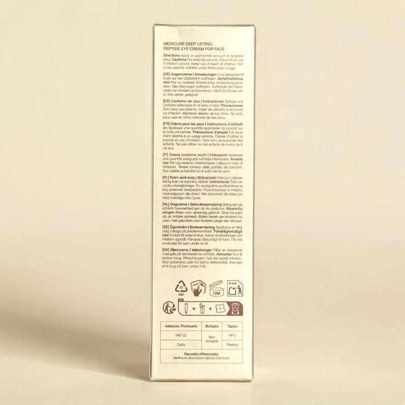 Medicube Deep Lifting Peptide Eye Cream 30ml