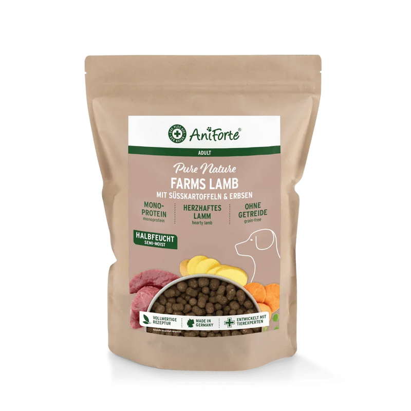 AniForte® Semi Moist Cold-Pressed Dog Food Lamb