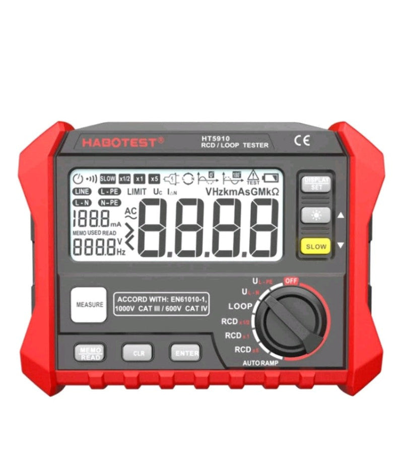 RCD & Loop Tester – Professional Electrical Installation Tester ex