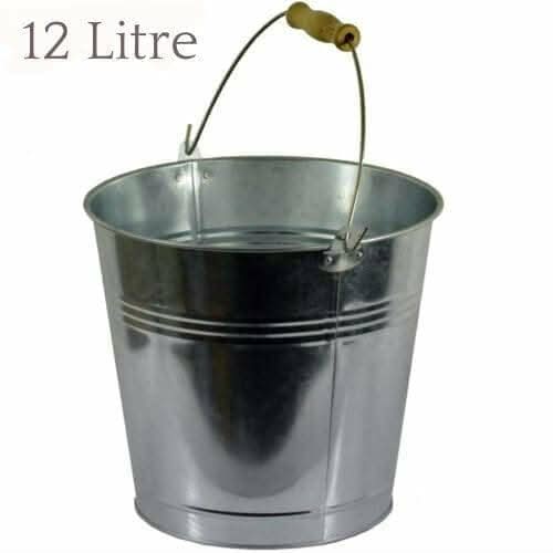 12 Litre Galvanised Steel Bucket