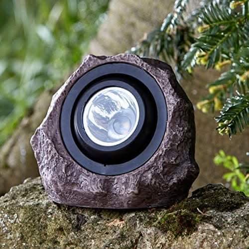 Super Bright Solar Rock Effect Spotlight Garden Lighting