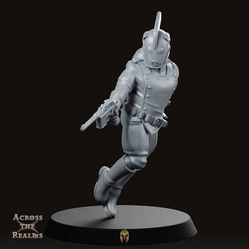 Rocketeer Flying Sci‑Fi Miniature with Pistol