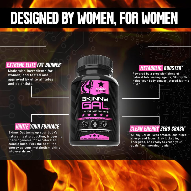 Weight Loss Pills for Women | Rockstar Skinny Gal Thermogenic Fat Burner