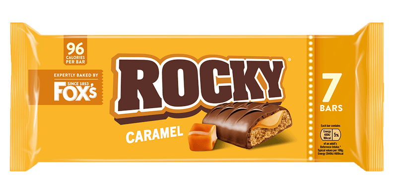 36 x Foxs Rocky Caramel 7pk - 7 PACK