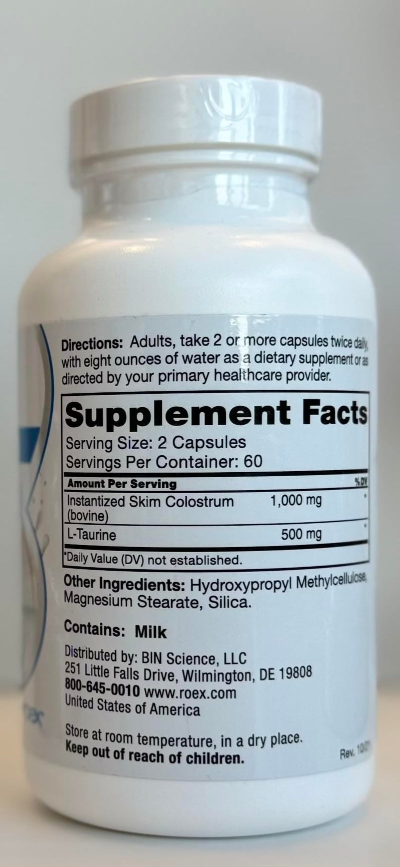 Roex Mother's Colostrum Capsule, 120 Count – Immune Support & Gut Health