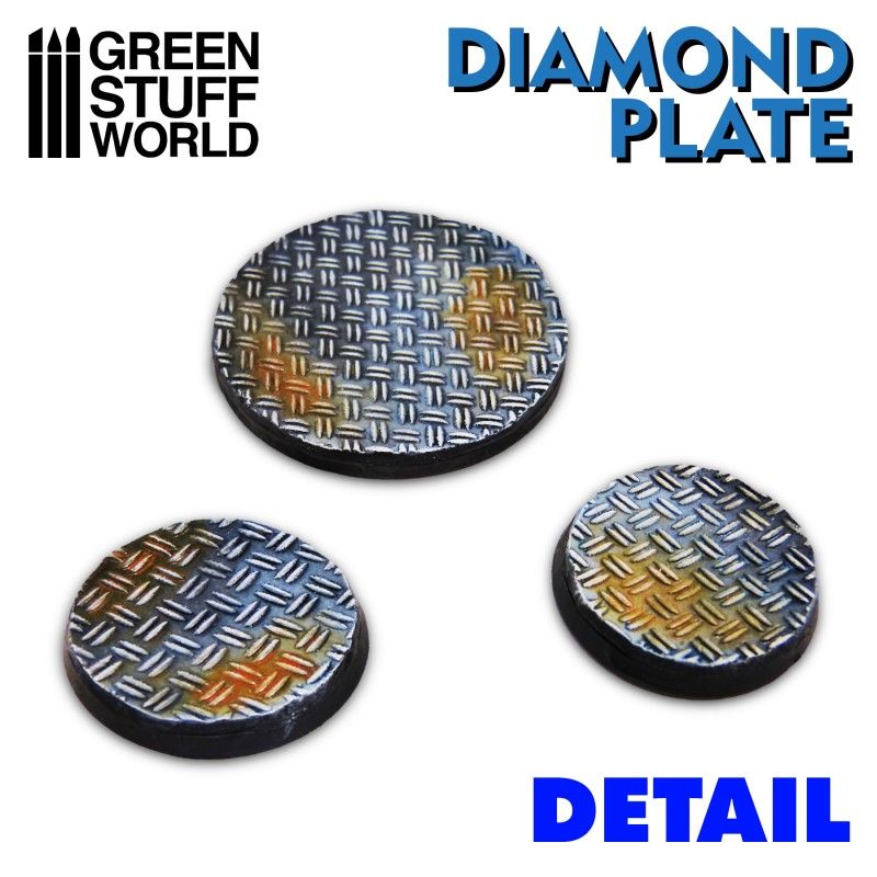 Green Stuff World Rolling Pin Diamond Plate
