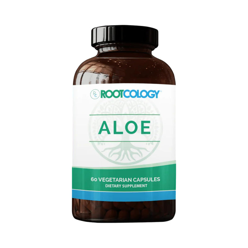 Rootcology Aloe Vera for GI Support by Dr. Izabella Wentz | 200:1 Whole Aloe Leaf Capsules - 60 Vegetarian Capsules