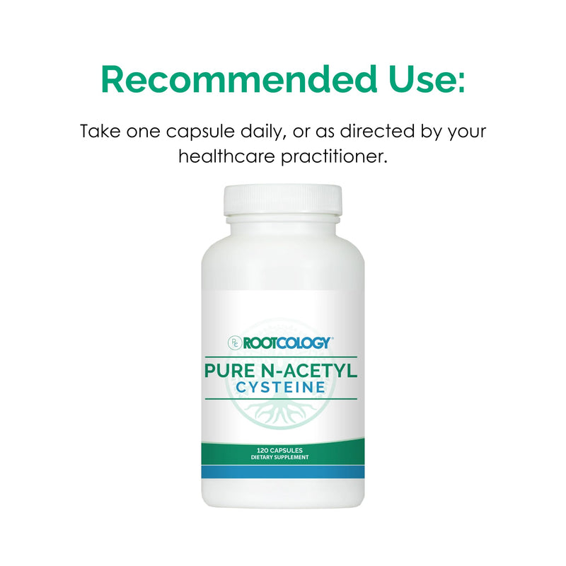 Rootcology by Dr. Izabella Wentz | Pure N-Acetyl Cysteine | (NAC) 900mg | 120 Capsules