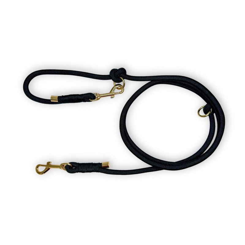 PupClub Dog 6ft Rope Lead - Black