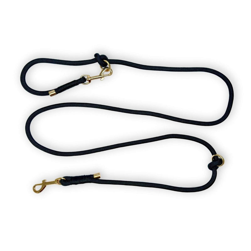 PupClub Dog 6ft Rope Lead - Black