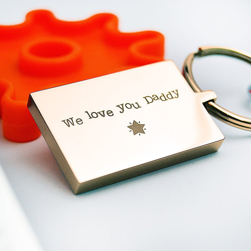 Rose Gold Keyring – Personalised Engraved Calendar Keychain | Unique Gift Idea