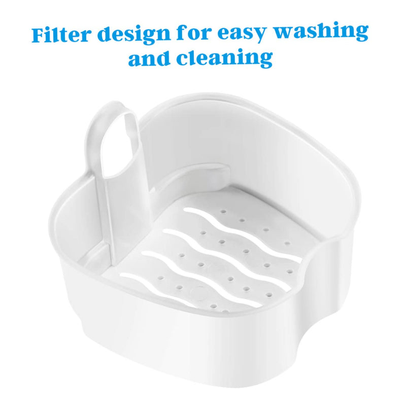 Rosenice Denture Storage Box Set 2 Pack with Strainer Basket | Portable ABS Case