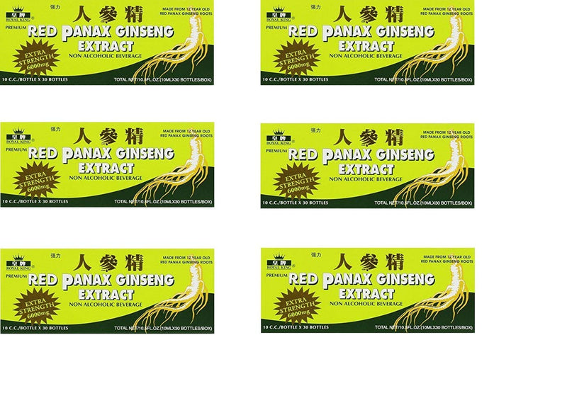 Royal King Red Panax Ginseng 6000mg - 6 Pack