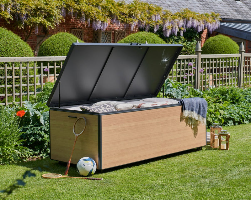 Royce XL Wood Look Outdoor Storage Box