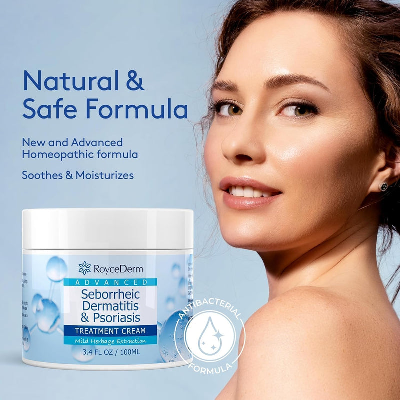 Roycederm Seborrheic Dermatitis Cream | Scalp Treatment for Psoriasis, Dandruff, Dry Scalp - 2 Pack