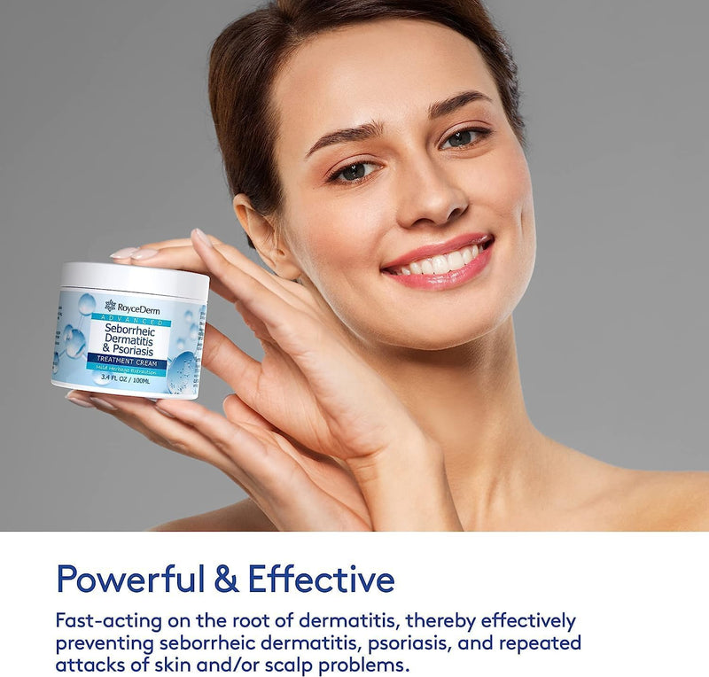 Roycederm Seborrheic Dermatitis Cream | Scalp Treatment for Psoriasis, Dandruff, Dry Scalp - 2 Pack