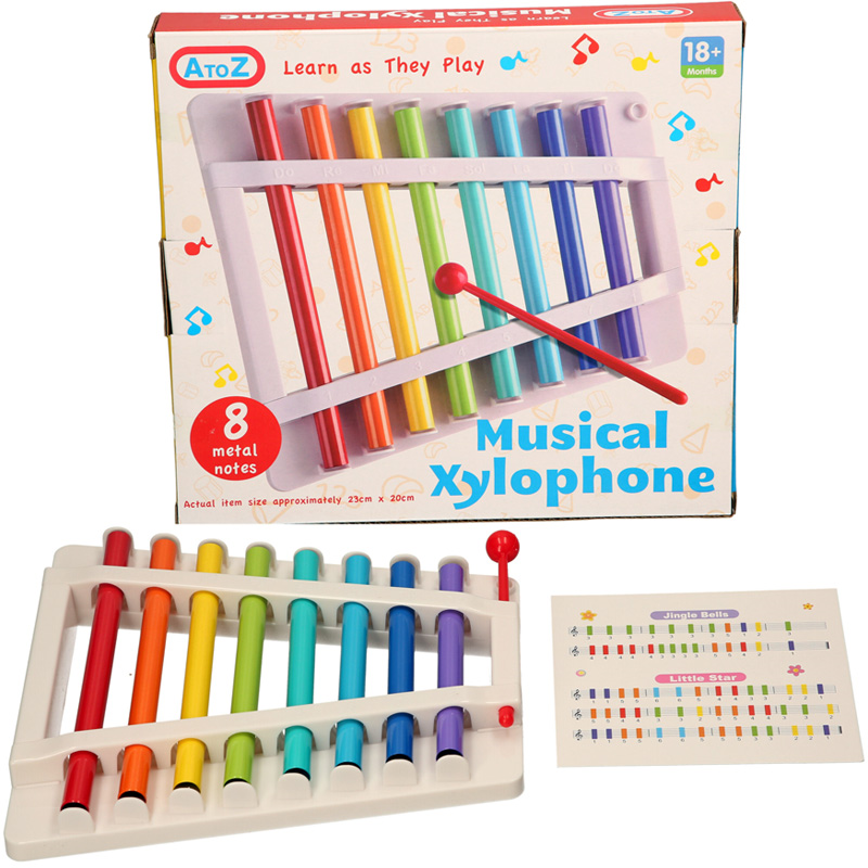 AtoZ Kids Xylophone Glockenspiel Musical Toy Gift with Mallet 8.91