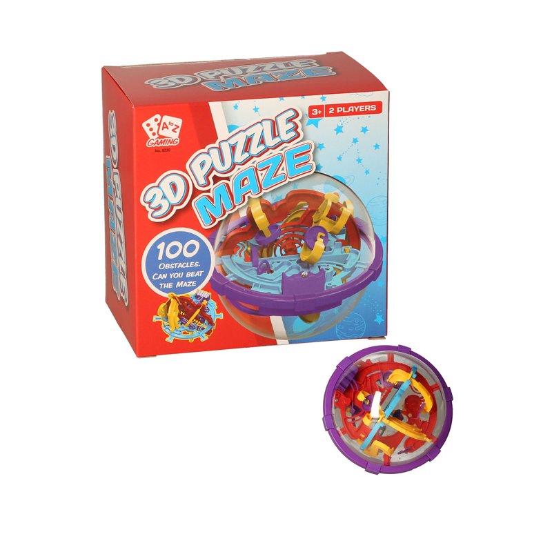 3D Puzzle Maze Ball – 100 Obstacle Brain Teaser Game for Kids & Adults