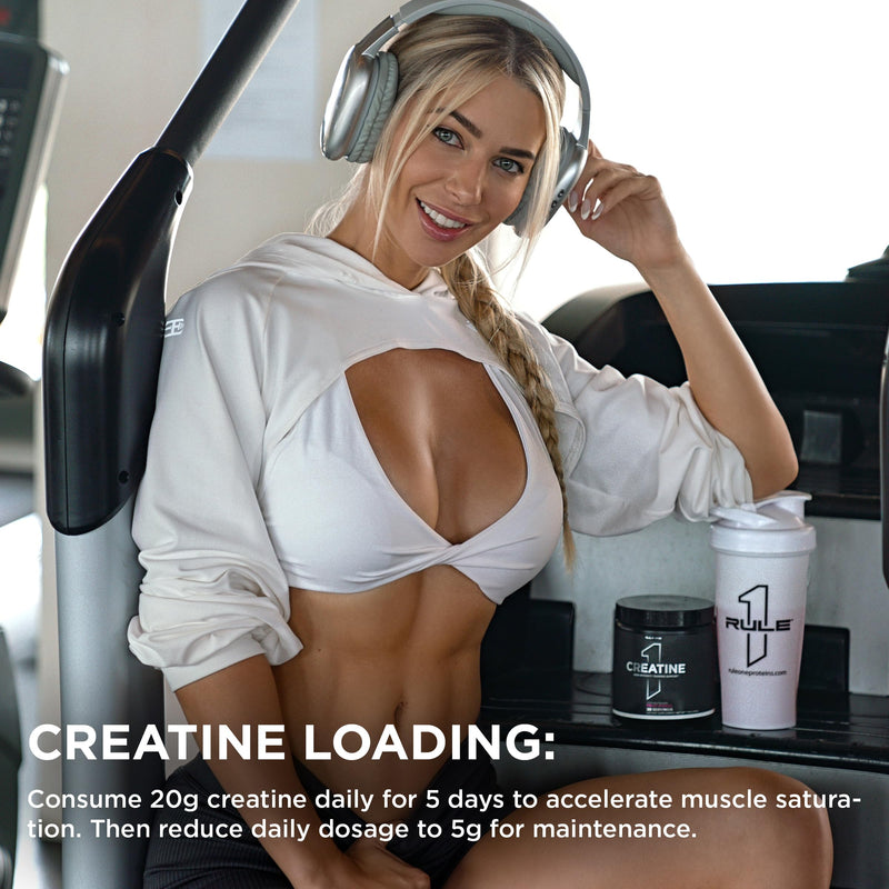Rule 1 Creatine Powder – Micronized Creatine Monohydrate (130 Servings, Unflavored)