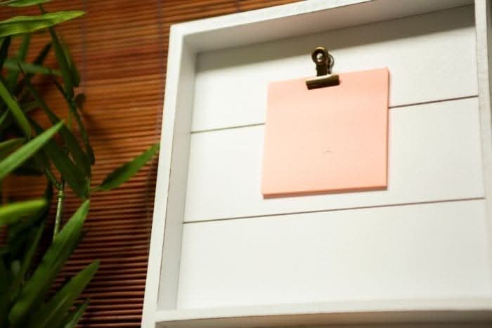 Rustic Wall Key Holder with Photo Frame and Memo Clips