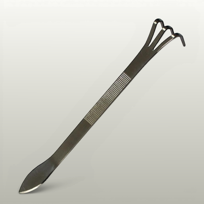 Ryuga Stainless Steel Bonsai Root Rake / Spatula Combination Tool