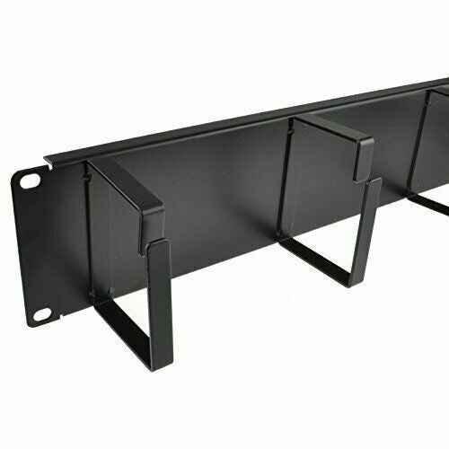 Cable Management Bar 2U Data Cabinet 19 Inch With 4 Metal Rings - Used