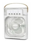 Portable Air Cooler Fan with Humidifier, USB Powered, 3-Speed Control, LED Display
